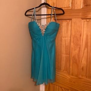 Turquoise party dress